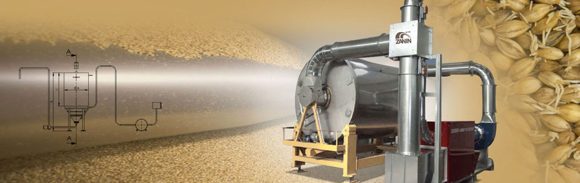 Malting systems, malting equipments and malting machines