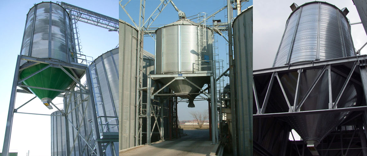 Quick loading silos