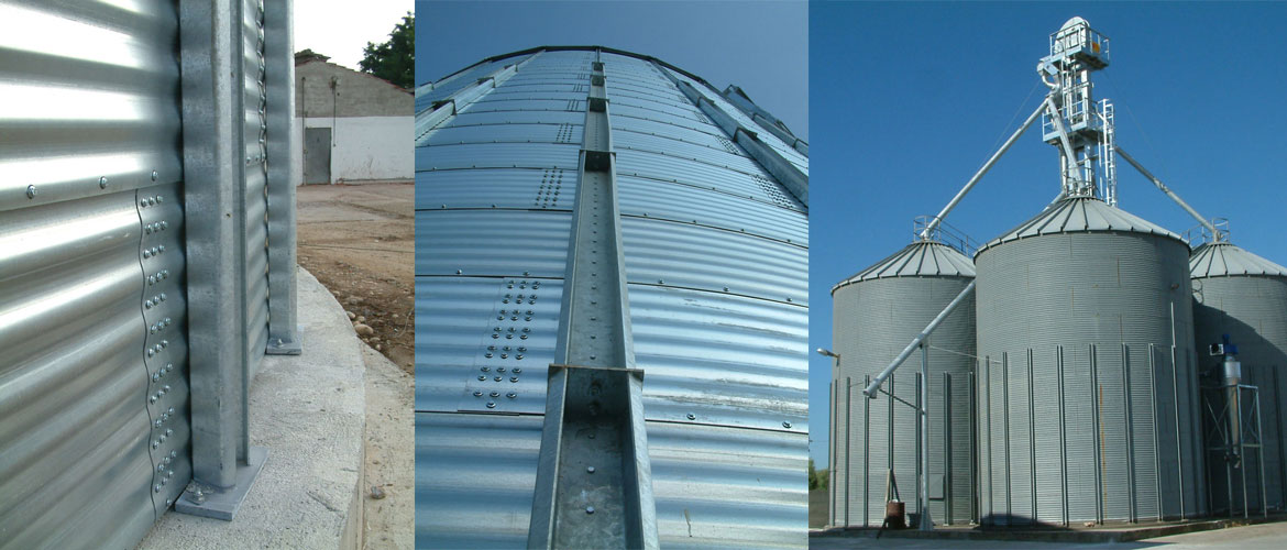 Silos - corrugated metal