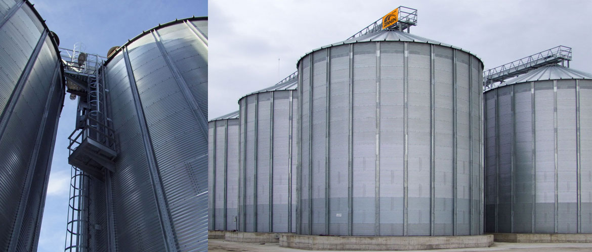 Silos - corrugated metal