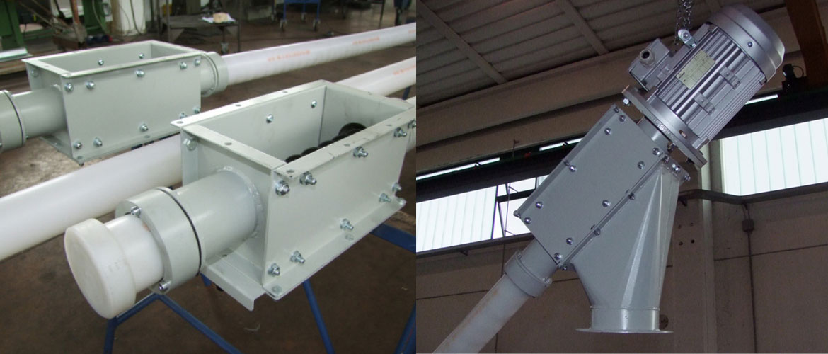 Flexible tubular auger conveyor