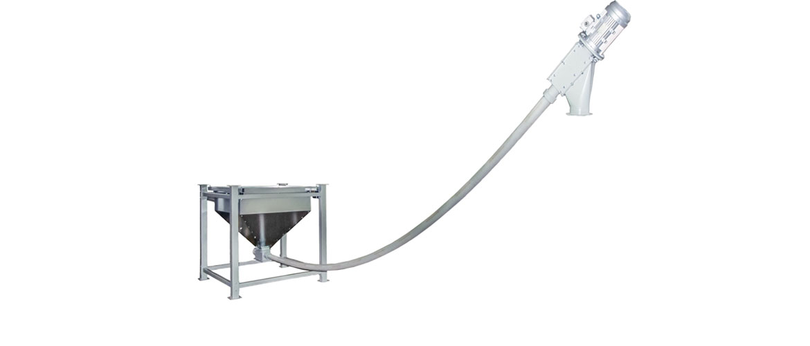 Flexible tubular auger conveyor